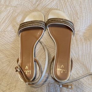 Lulus white sandals